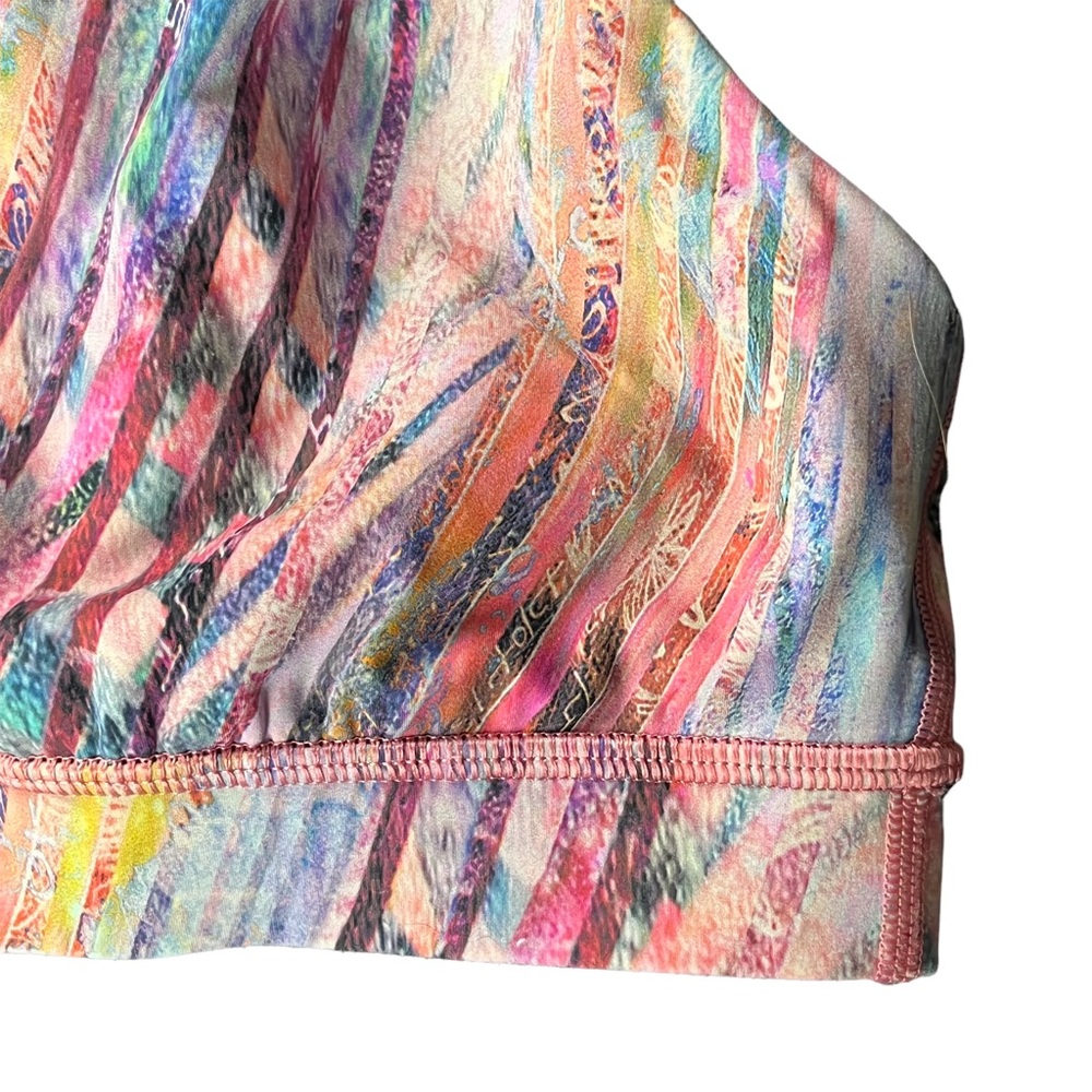 Lululemon womens Colorful Bamboo Boho Print Sports Bra size XS/S - Picture 5 of 11